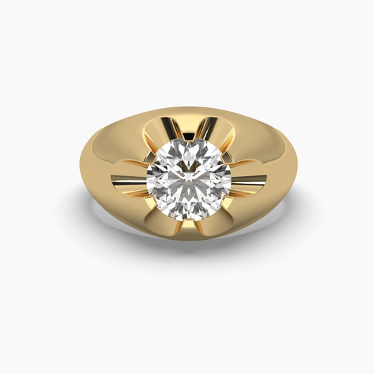 2.5 Carat Solitaire Diamond Round Radiance Ring