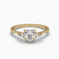 0.75 Carat Heart Shape Centre Solitaire Diamond Ring