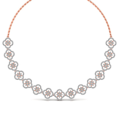 Garden Of Flowers Diamond Necklace