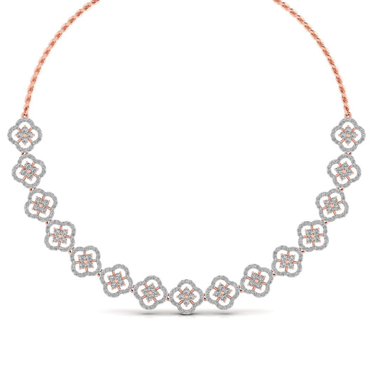 Garden Of Flowers Diamond Necklace