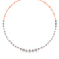 Lab Grown Round Cut Diamonds Necklace For Her