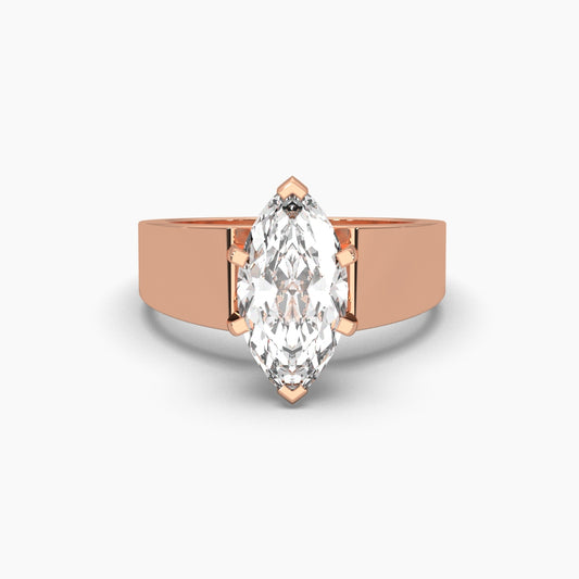 2.8 Carat Solitaire Diamond Marquise Marvel Ring