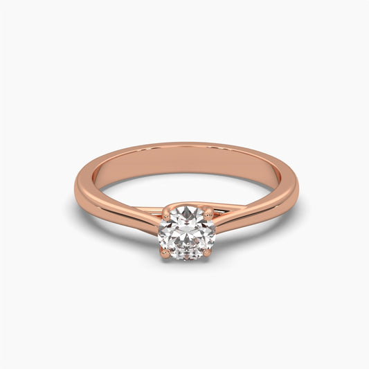 0.44 Carat Round Cut Diamond Ring