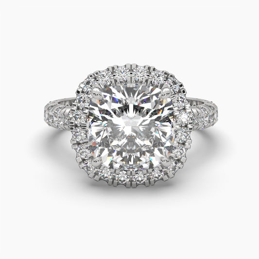 5.5 Carat Majestic Halo Diamond Ring