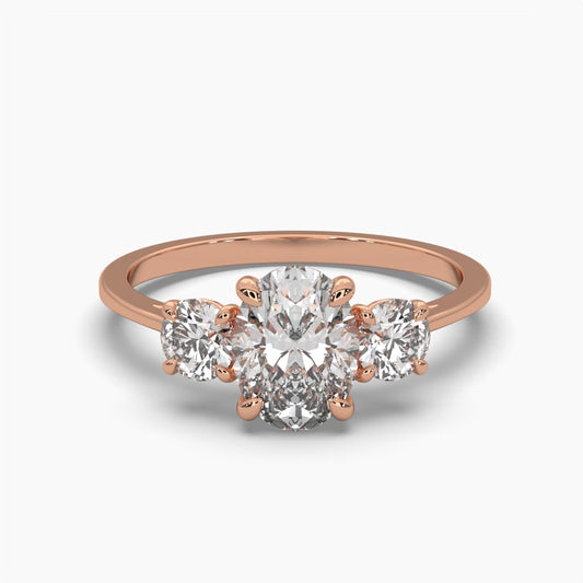 1.25 Carat Oval Shape Diamond Centre Solitaire Ring