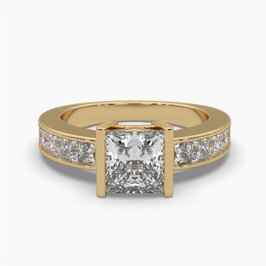 Fancy Princess Shape Diamond Ring