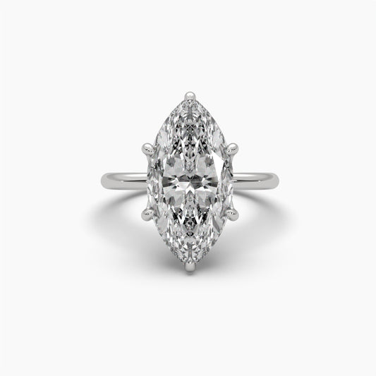 4.5 Carat Solitaire Diamond Marquise Marvel Ring