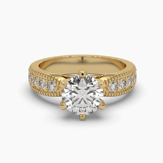 1.52 Carat Solitaire Round Diamond Timeless Elegance Ring