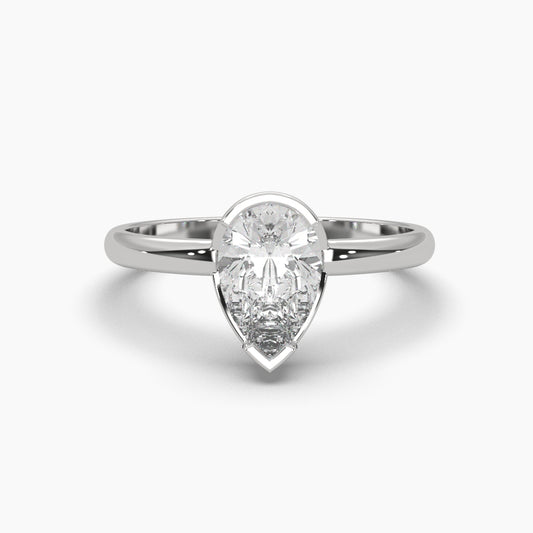 1 Carat Solitaire Diamond Pearlescent Perfection Ring