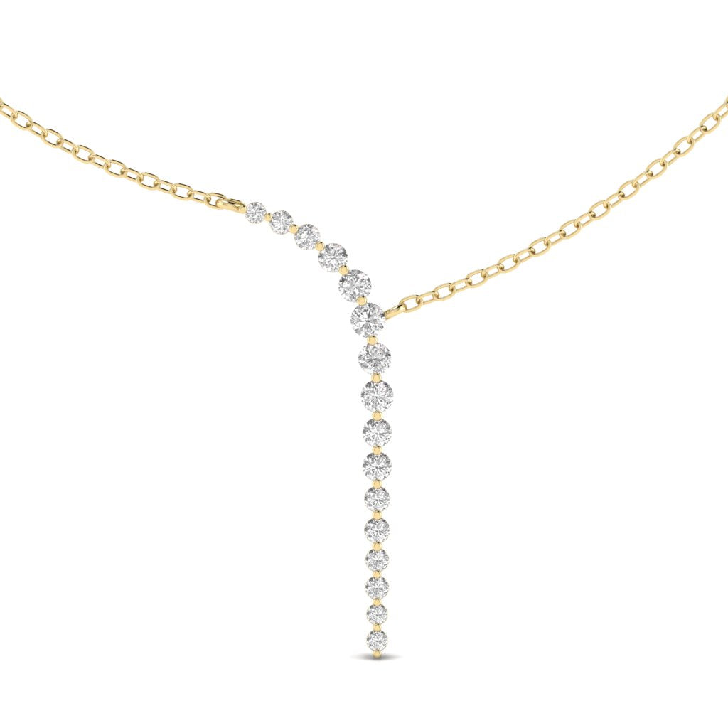 Round Diamond Fancy Everyday Wear Necklace