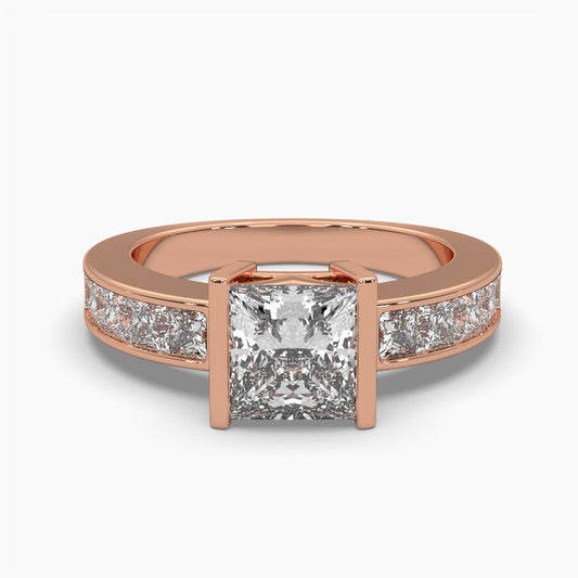 Fancy Princess Shape Diamond Ring