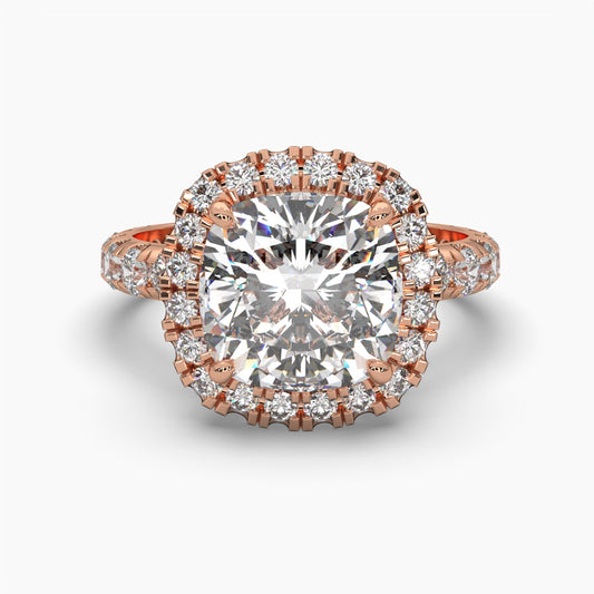 5.5 Carat Majestic Halo Diamond Ring