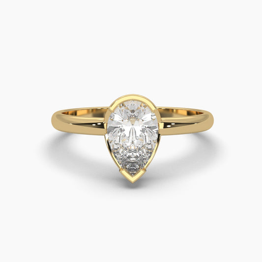 1 Carat Solitaire Diamond Pearlescent Perfection Ring