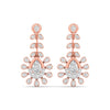 Chic Rose Gold Drop Earrings Adorned with Pear