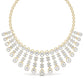 IVANA Sparkling Elegance Heavily Embellished Round & Baguette Cut Diamond Necklace