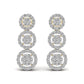 Round Cut Diamonds Drop Earring