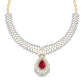 Lab Grown Diamonds & Gem Stone Royal Design Necklace