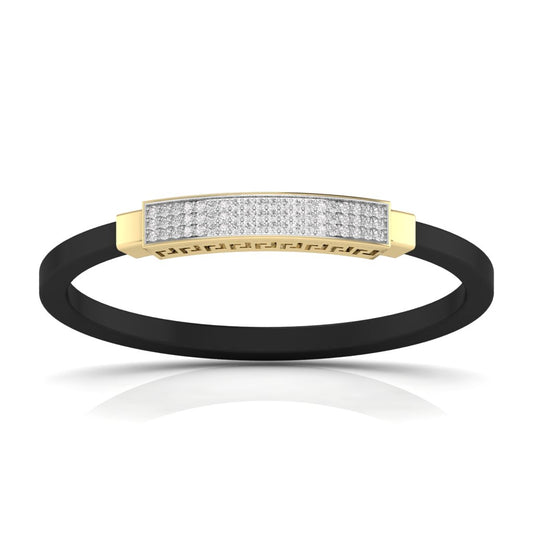 Ivana Men's Bracelet With Black Colour Band