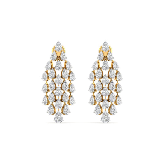 Pear Shape Diamonds Dazzling Droplets Earrings