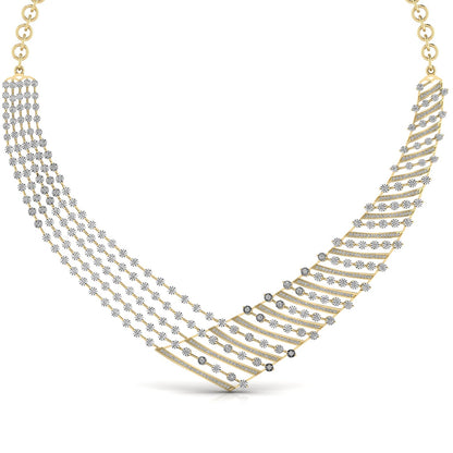 Multi Layered Diamond Necklace