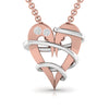 Heart Design Round Cut Diamond Premium Pendant