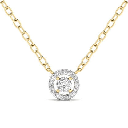 0.40 Pointer Centre Round Cut Diamond Pendant