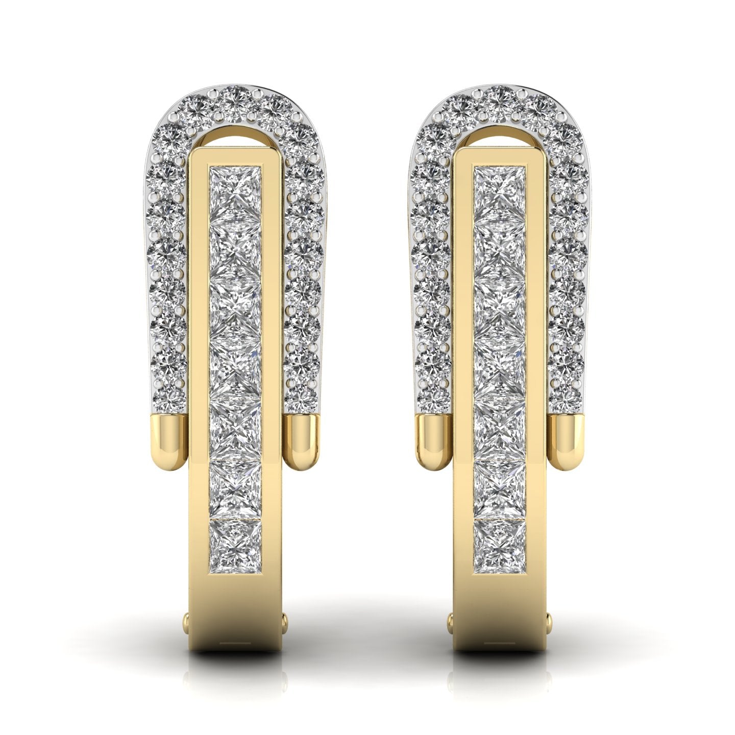 Round Cut Diamonds Halo Earring