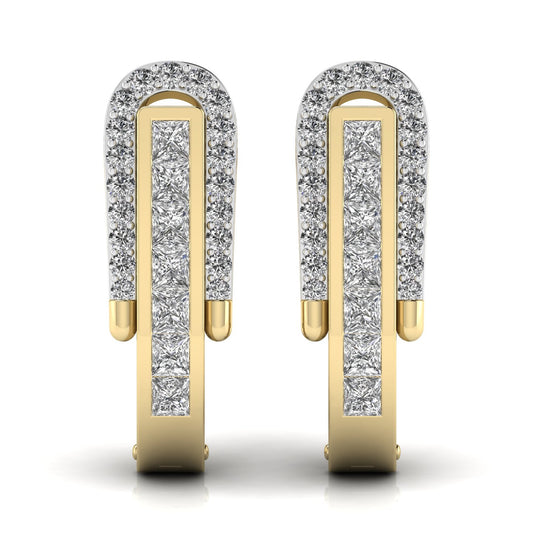 Round Cut Diamonds Halo Earring