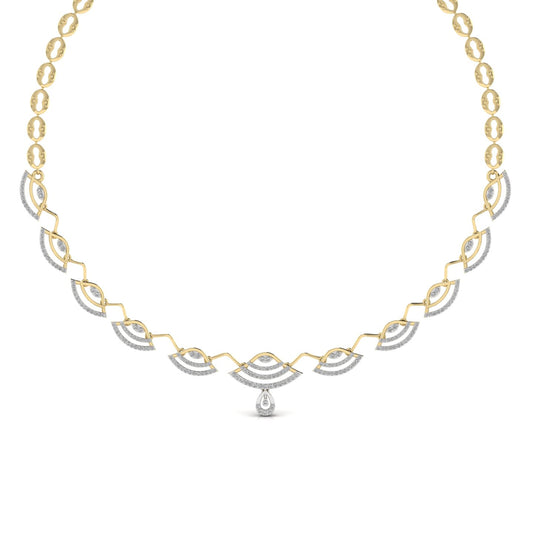 Party Wear Round Cut Diamonds Necklace