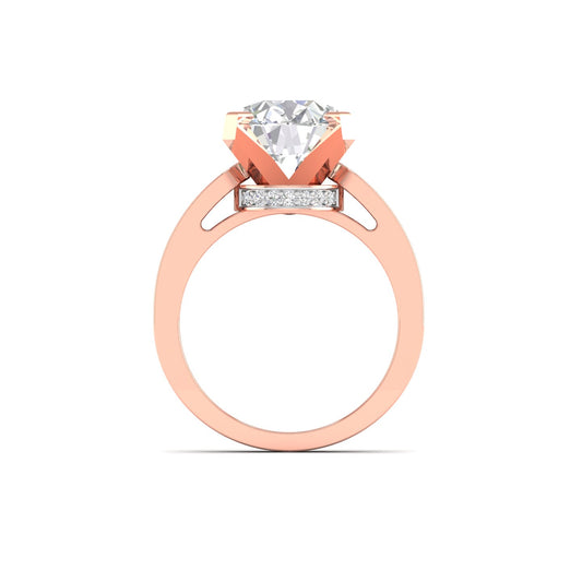 1.25 Ct Solitaire Diamond  Solid Gold Ring