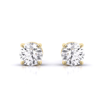 Buy 2 Carat Classic Solitaire Diamond Stud Earring from Ivana Jewels Best lab grown diamond jewellery brand
