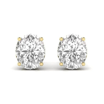 Buy 4 Prong Setting Diamond Stud Earring from Ivana Jewels Best lab grown diamond jewellery brand