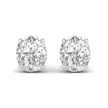 Buy Gold Four Prong Diamond Stud Earring from Ivana Jewels Best lab grown diamond jewellery brand