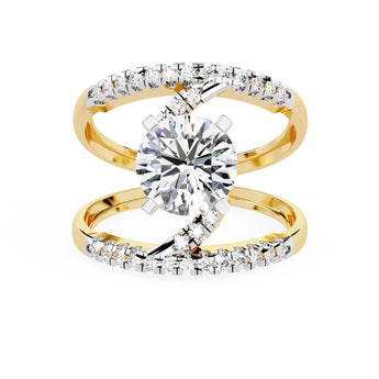 Buy Solitaire Band Casual Diamond Ring at Ivana Jewels Best lab grown diamond jewellery brand