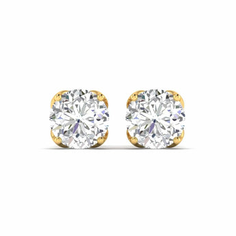 Buy 4 Carat Four-Prong Diamond Stud Earring from Ivana Jewels Best lab grown diamond jewellery brand