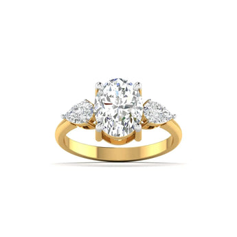Buy Pear Side Stone Diamond Eternity Ring from Ivana Jewels Best lab grown diamond jewellery brand