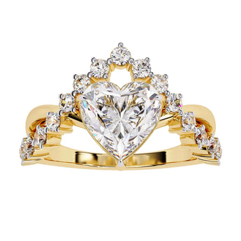 Buy Heart Cut Diamond Cocktail Ring at Ivana Jewels Best lab grown diamond jewellery brand
