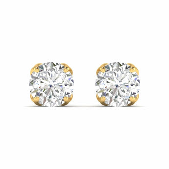Buy 2 Carat Rose Gold Diamond Stud Earring from Ivana Jewels Best lab grown diamond jewellery brand