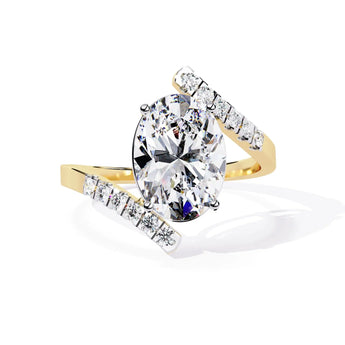 Buy Oval Designer Diamond Cocktail Ring at Ivana Jewels Best lab grown diamond jewellery brand