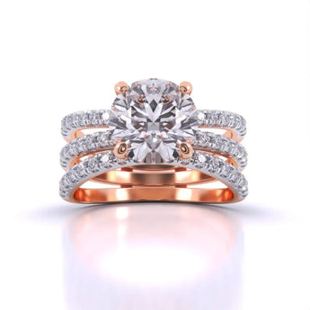 Buy Timeless Splendor Solitaire Diamond Cocktail Ring at Ivana Jewels Best lab grown diamond jewellery brand