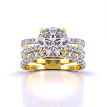 Buy Timeless Splendor Solitaire Diamond Cocktail Ring at Ivana Jewels Best lab grown diamond jewellery brand