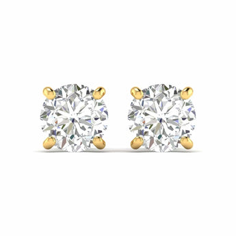 Buy White Gold Diamond Stud Earring from Ivana Jewels Best lab grown diamond jewellery brand