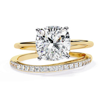 Buy Timeless Solitaire Gold Diamond Engagement Ring from Ivana Jewels Best lab grown diamond jewellery brand