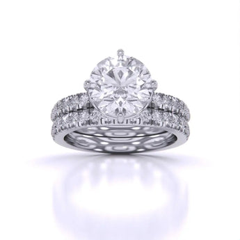 Buy Double Round Solitaire Diamond Engagement Ring from Ivana Jewels Best lab grown diamond jewellery brand