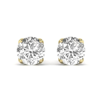 Buy 3 Carat Double Prong Diamond Stud Earring from Ivana Jewels Best lab grown diamond jewellery brand