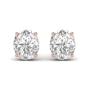 Buy 3 Carats 4 Prong Setting Diamond Stud Earring from Ivana Jewels Best lab grown diamond jewellery brand
