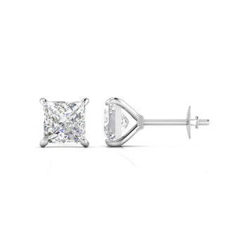 Buy 2.5 Carat Princess Cut Diamond Stud Earring from Ivana Jewels Best lab grown diamond jewellery brand