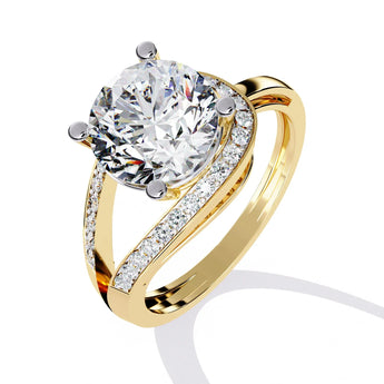 Buy Solitaire Round Casual Diamond Ring at Ivana Jewels Best lab grown diamond jewellery brand