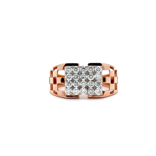 Round Cut Diamonds Pave Ring