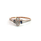 Octagon Blue Gemstone Diamond Bangle